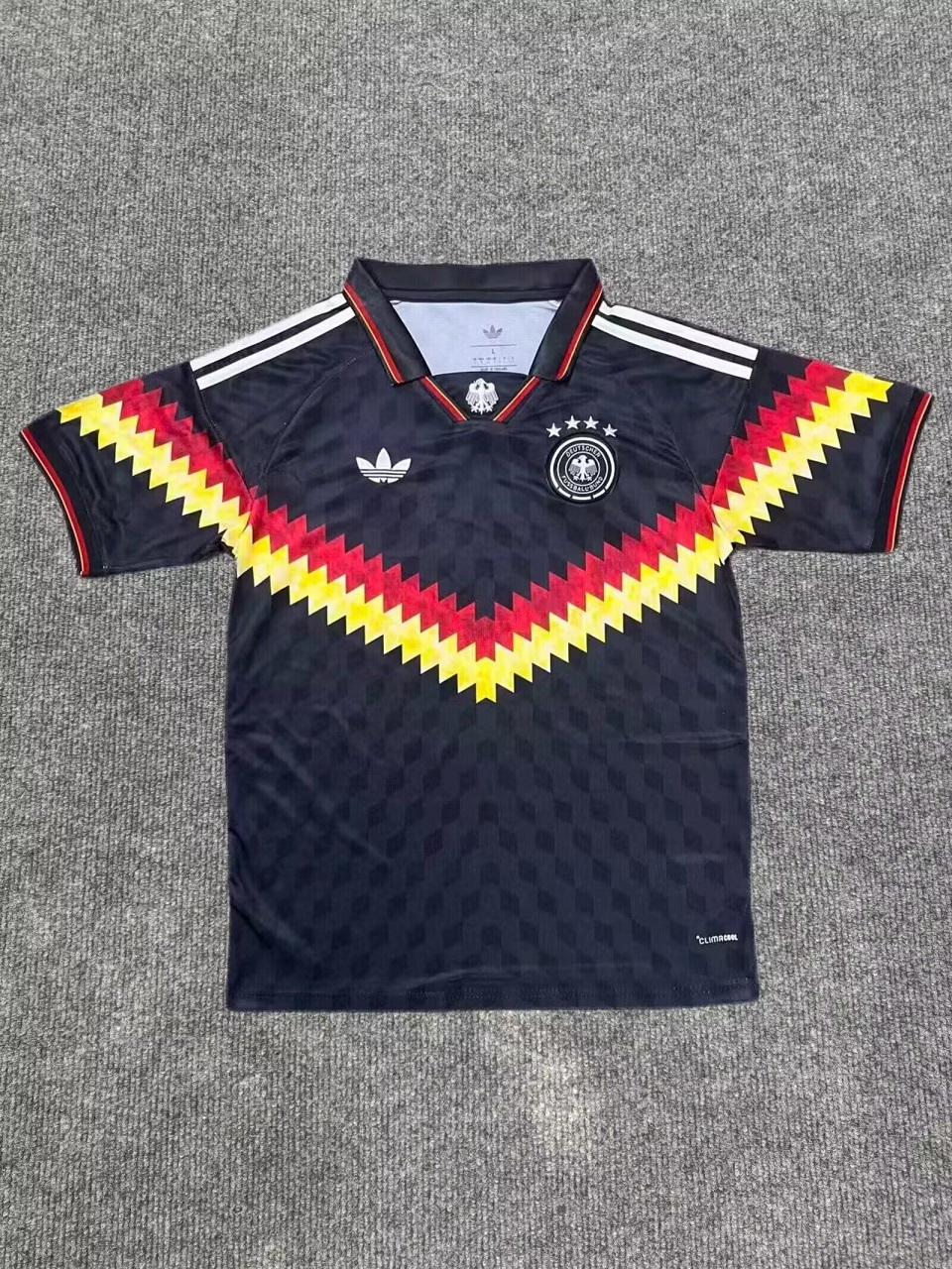 AAA Quality Germany 26/27 Retro Black Polo Shirt